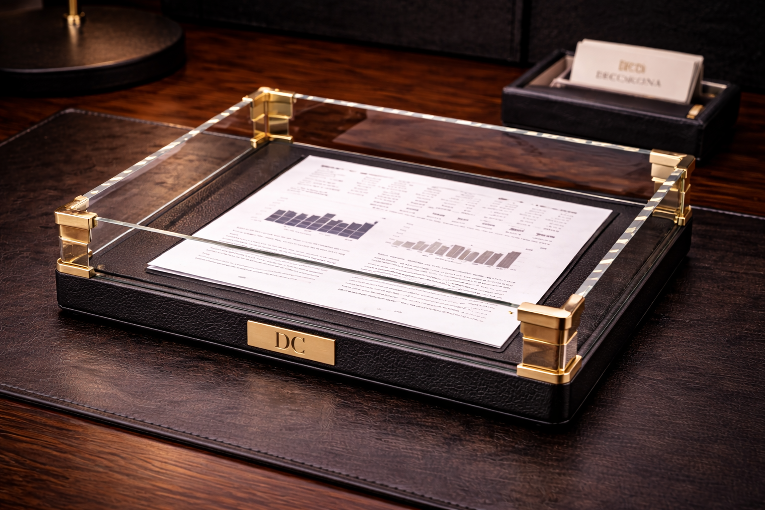 DECORCINA Executive Glass Paper Tray™