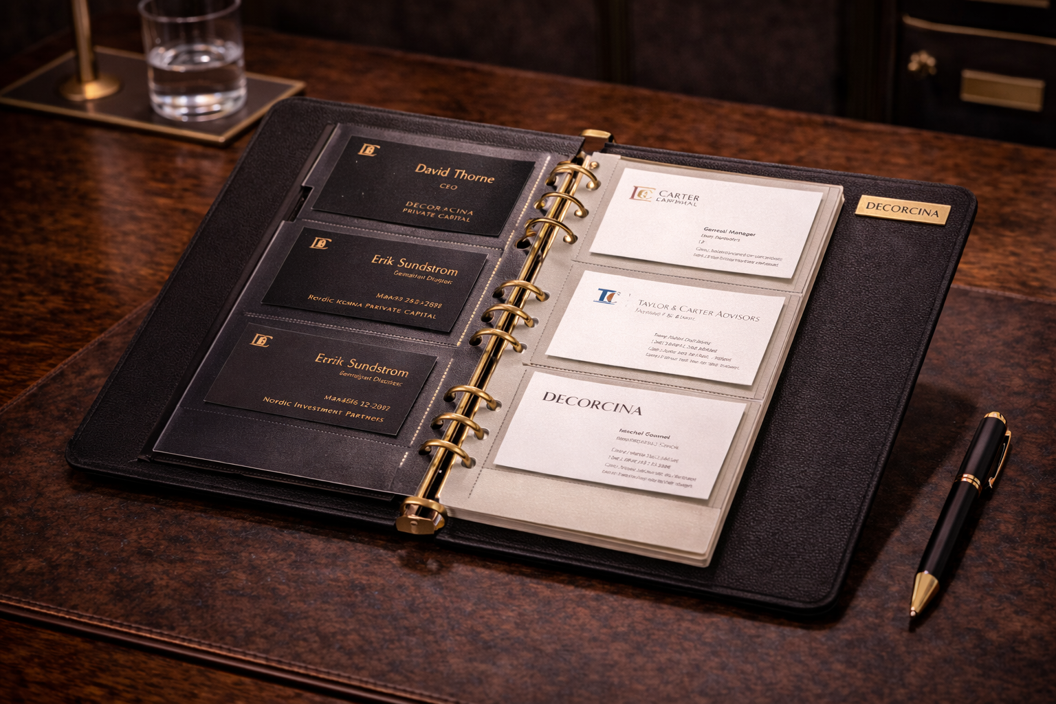 DECORCINA Executive Business Card Portfolio™