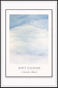 Soft Clouds – Watercolor Abstract Poster