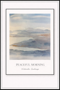 Peaceful Morning – Watercolor Landscape Poster