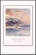 Dawn Clouds – Watercolor Poster