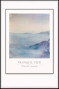 Tranquil View – Watercolor Landscape Poster