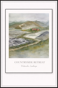 Countryside Retreat – Watercolor Landscape Poster