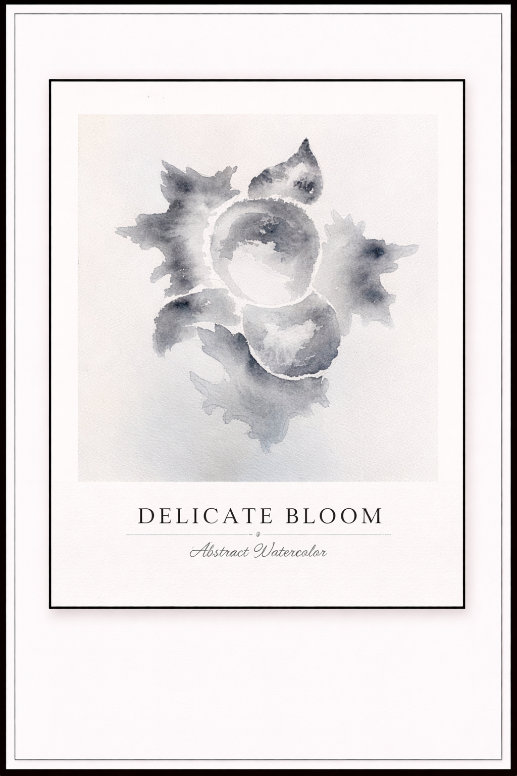 Delicate Bloom – Abstract Watercolor Poster