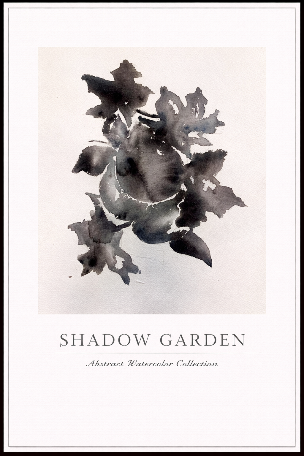 Shadow Garden – Abstract Watercolor Poster
