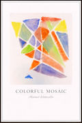 Colorful Mosaic – Abstract Watercolor Poster