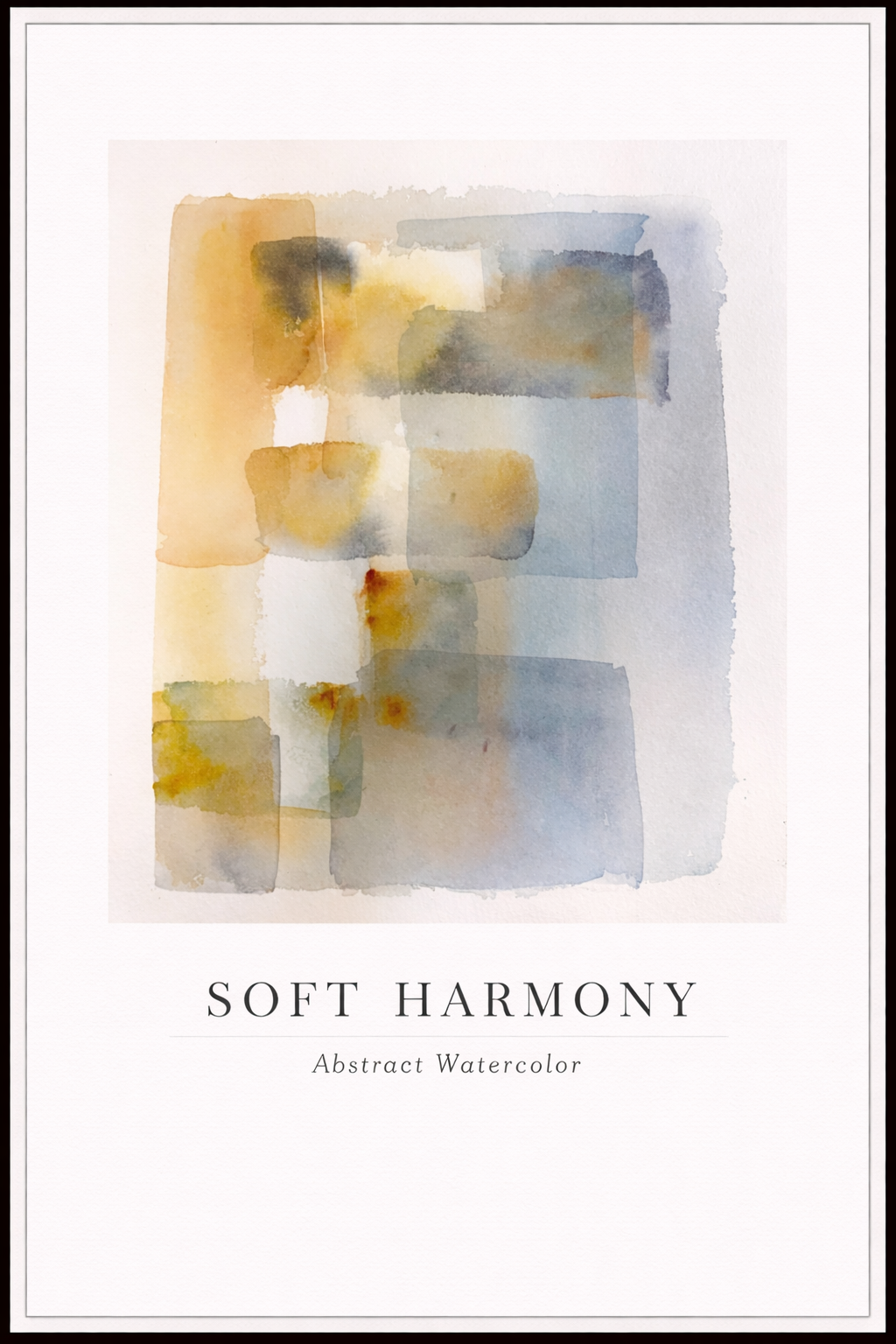 Soft Harmony – Abstract Watercolor Poster