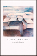 Quiet Rooftops – Watercolor Landscape Poster
