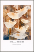 Dream Flight – Abstract Watercolor Poster