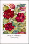 Floral Harmony – Botanical Watercolor Poster