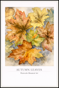 Autumn Leaves – Watercolor Botanical Poster