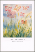 Dreamy Garden – Watercolor Floral &amp; Butterfly Poster