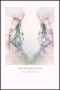 Fluid Balance – Abstract Watercolor Art Poster