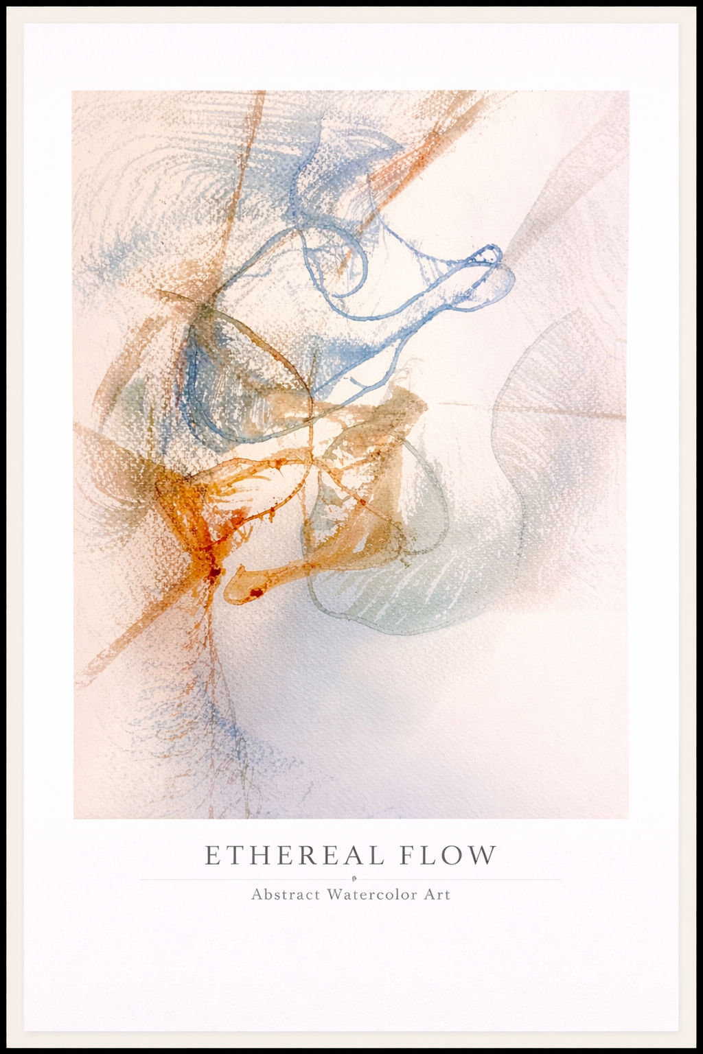 Ethereal Flow – Abstract Watercolor Art Poster