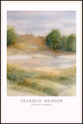 Tranquil Meadow – Watercolor Landscape Poster