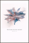 Watercolor Burst – Abstract Art Poster