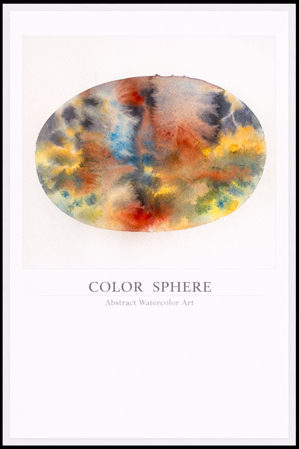 Color Sphere – Abstract Watercolor Poster