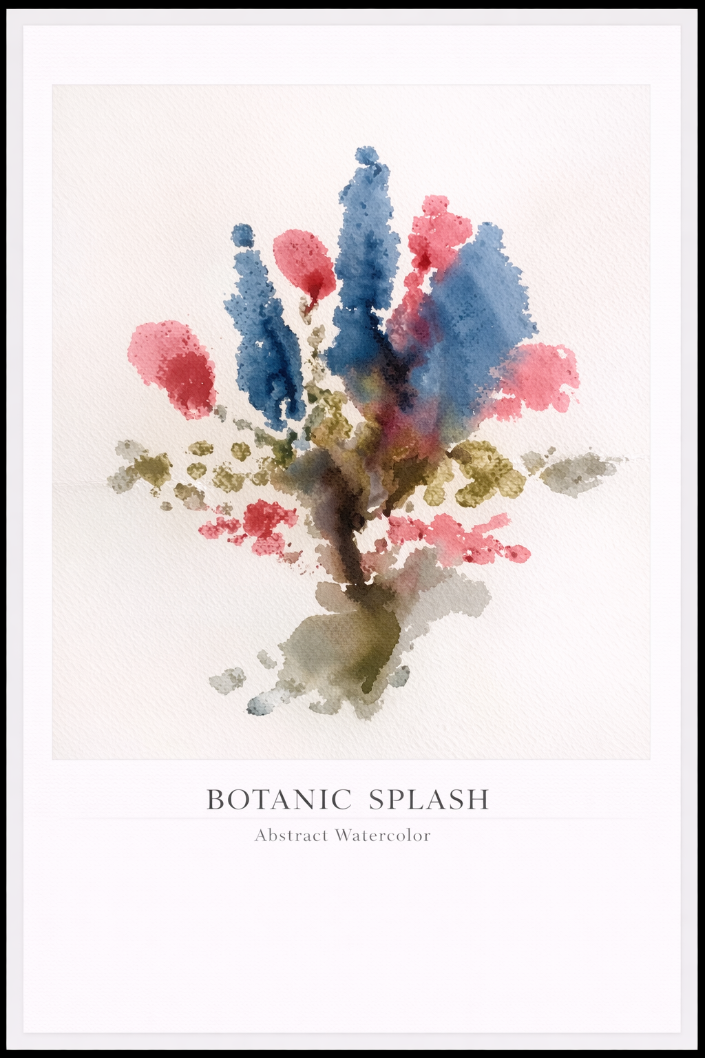 Botanic Splash – Abstract Watercolor Poster