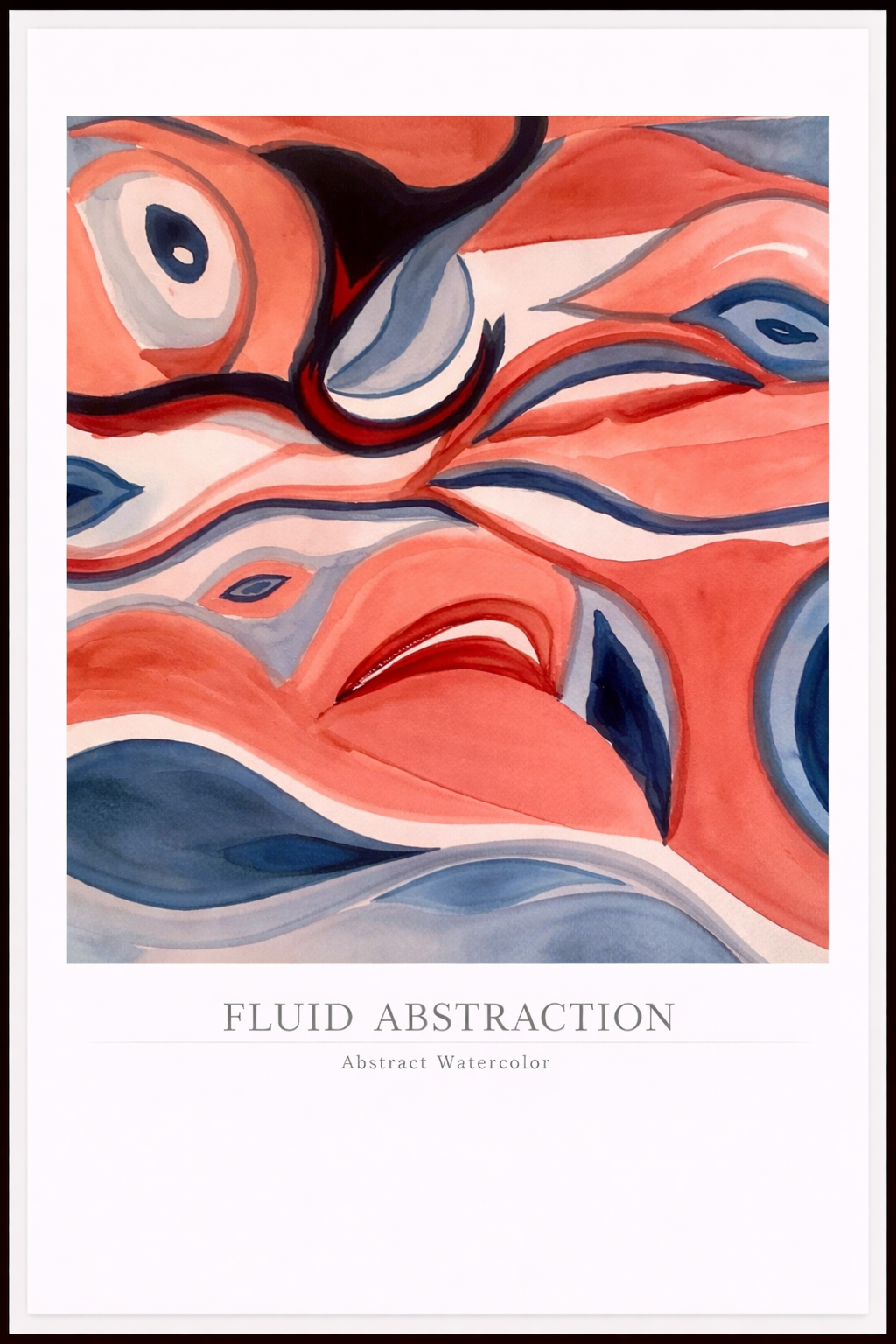 Fluid Abstraction – Abstract Watercolor Poster