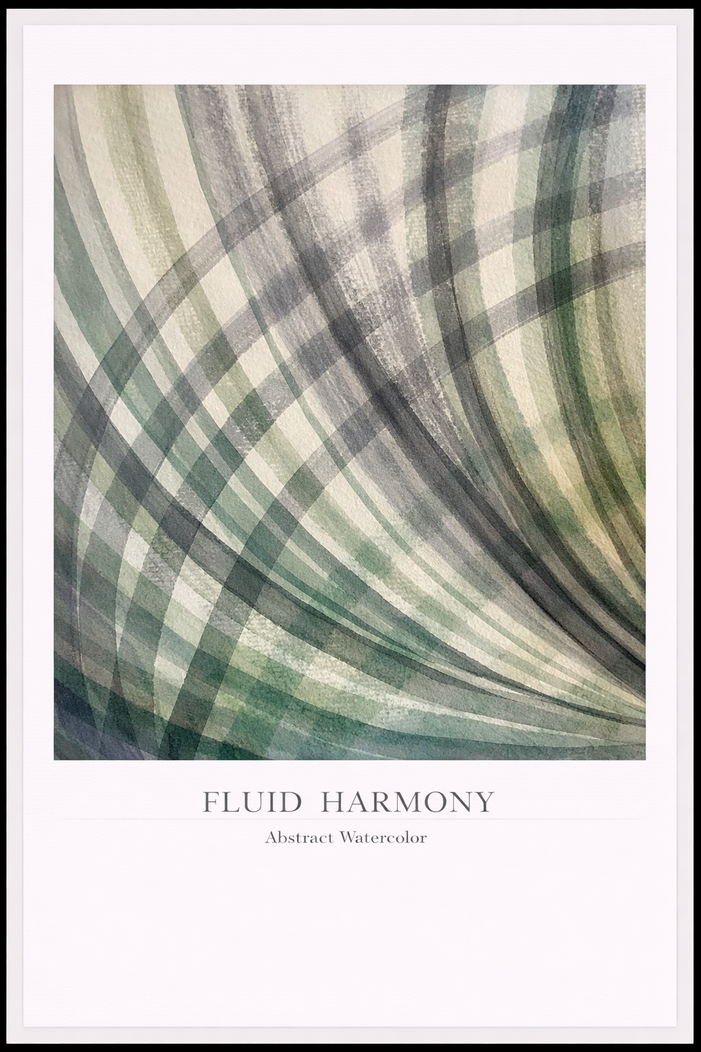 Fluid Harmony – Abstract Watercolor Poster
