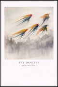 Sky Dancers – Abstract Watercolor Poster