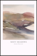 Misty Meadows – Abstract Watercolor Poster