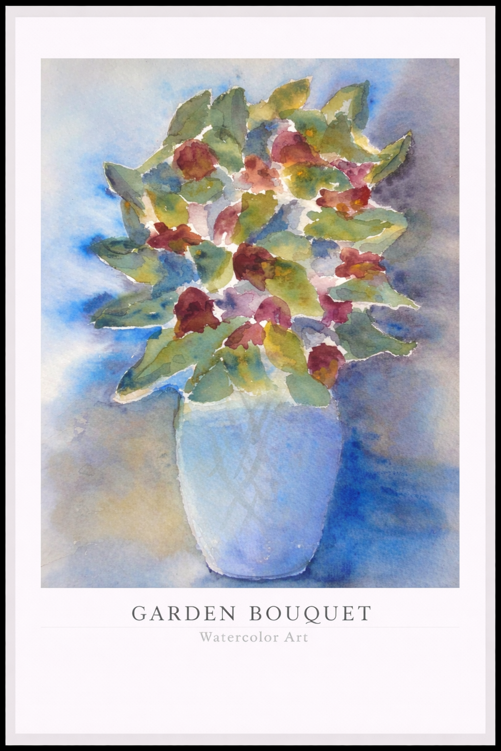 Garden Bouquet – Watercolor Art Poster