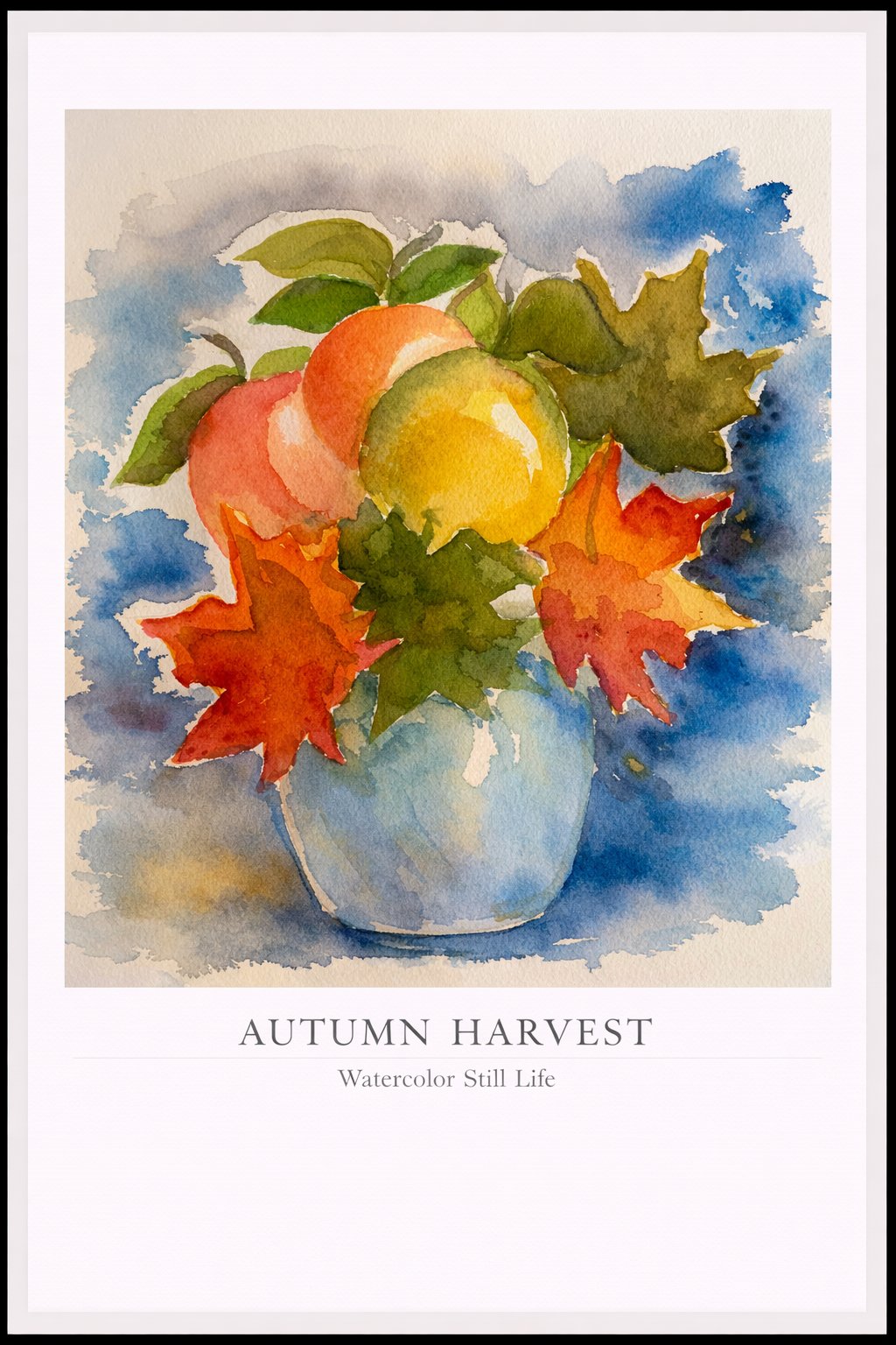 Autumn Harvest – Watercolor Art Poster