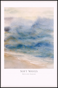 Soft Waves – Watercolor Seascape Poster