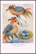 Whimsical Birds – Watercolor Art Poster