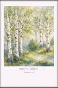 Birch Forest – Watercolor Landscape Poster
